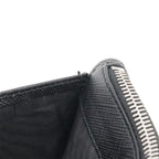 Prada Saffiano Triangle Logo Card Case Business Holder Coin Purse Leather Nero — view 9