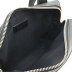 Louis Vuitton Taiga Sayan Shoulder Bag Crossbody Leather Canvas Ardoise Black — view 7