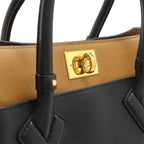 Louis Vuitton Monogram on My Side MM 2-Way Shoulder Bag Leather Noir Black — view 8