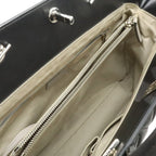 Chanel Quilted CC Logo Portobello Tote 2-Way Shoulder Bag Chain Leather Black — view 6