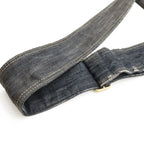 Chanel Sparkling Denim CC Logo Shoulder Bag Indigo Blue Gold — view 5
