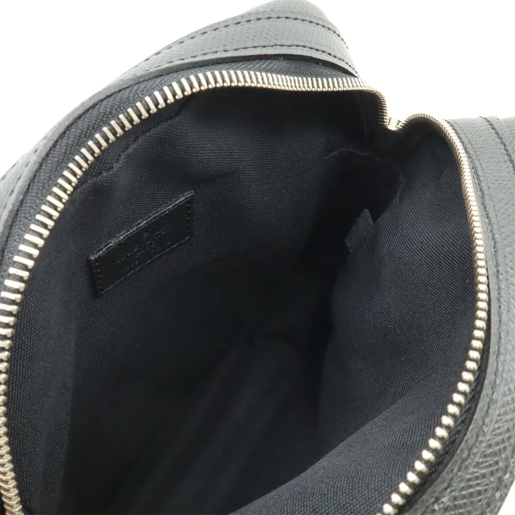 Louis Vuitton Taiga Dimitri Shoulder Bag Crossbody Leather Ardoise Black Silver — view 7