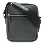 Louis Vuitton Taiga Dimitri Shoulder Bag Crossbody Leather Ardoise Black Silver