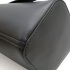 Loewe Pebble Bucket Bag Mini Slim Scarf Leather Black Gold — view 3