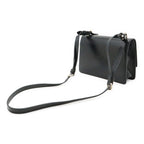 Prada Shoulder Bag Pochette Crossbody 2-Way Clutch Enamel Patent Leather Nero — view 2