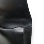 Prada Shoulder Bag Pochette Crossbody 2-Way Clutch Enamel Patent Leather Nero — view 7