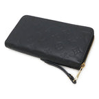 Louis Vuitton Monogram Empreinte Zippy Wallet Zip Around Leather Noir Black — view 2