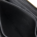 Louis Vuitton Monogram Empreinte Zippy Wallet Zip Around Leather Noir Black — view 7
