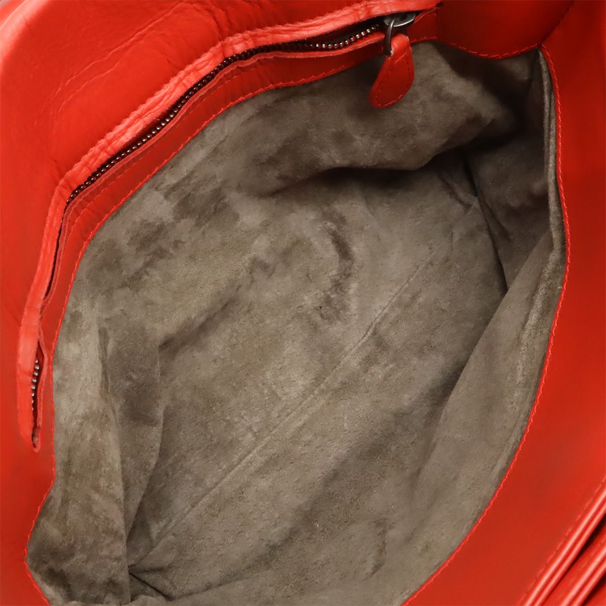 Bottega Veneta Intrecciato Small Rome Bag Handbag 2-Way Shoulder Leather Red — view 7