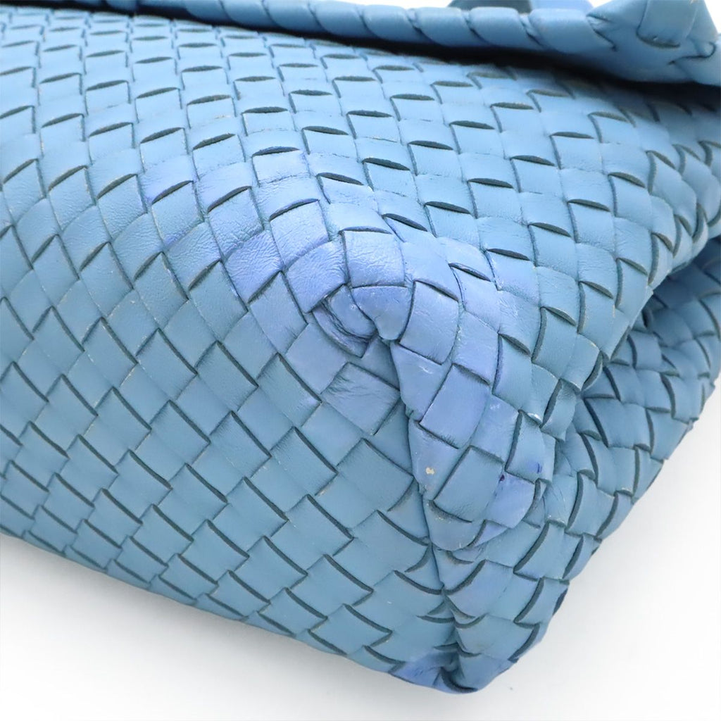 Bottega Veneta Olympia Chain Shoulder Bag Leather Light Blue — view 3