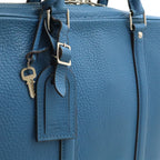 Louis Vuitton Pdv Porte Documents Voyage Briefcase Business Purse Leather Blue — view 9