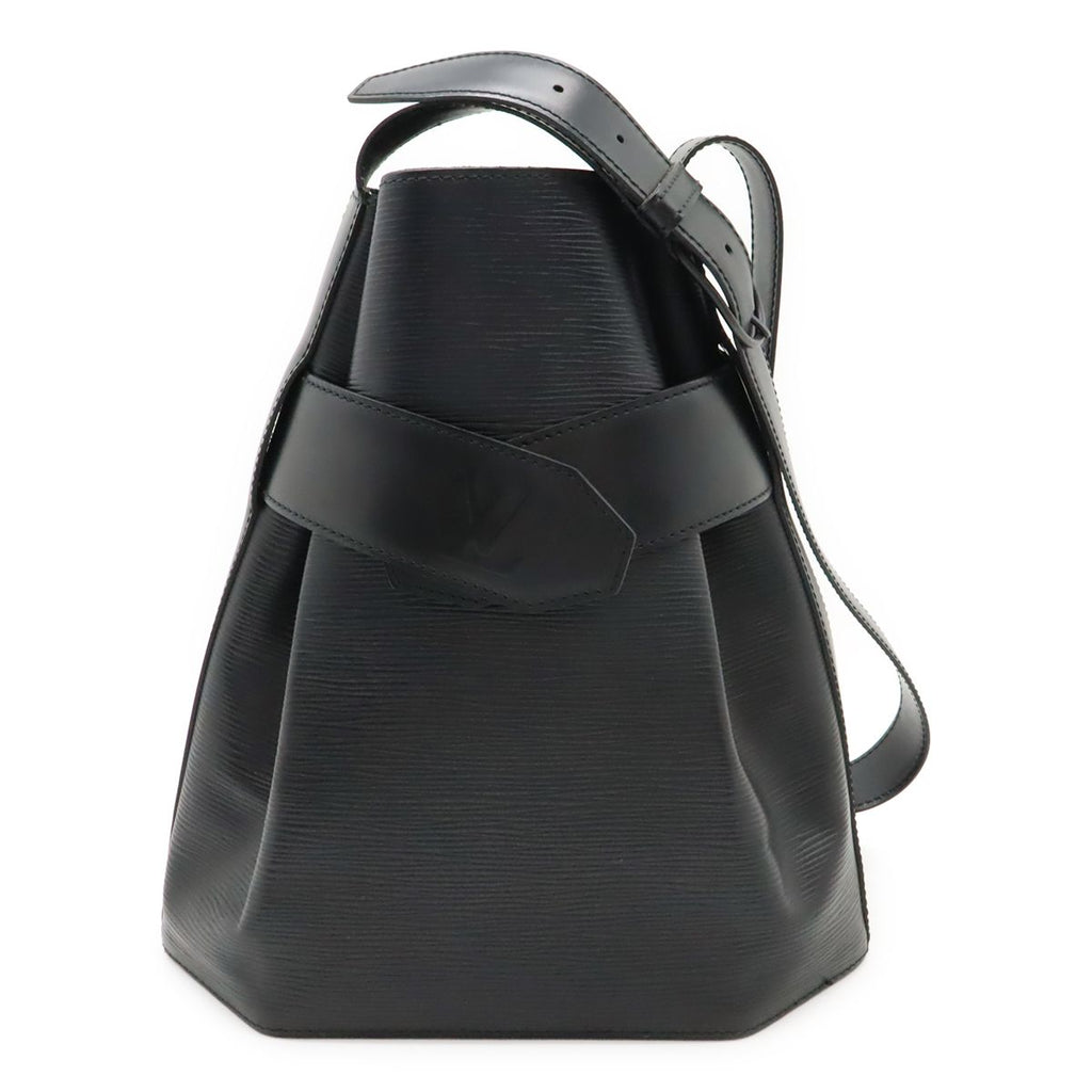 Louis Vuitton Epi Sac Depot PM Shoulder Bag Leather Noir Black