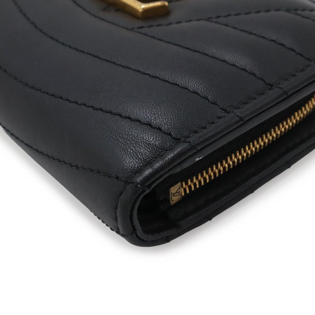 Louis Vuitton New Wave Gypt Compact Wallet Bifold Leather Noir Black — view 3