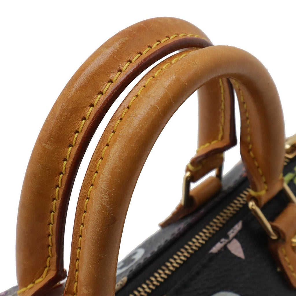 Louis Vuitton Monogram Multicolor Mini Speedy Mini Bag Pouch Case Noir Black — view 5