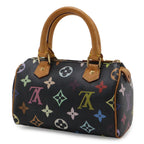 Louis Vuitton Monogram Multicolor Mini Speedy Mini Bag Pouch Case Noir Black — view 2