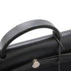 Hermes Herbag MM Handbag Toile Officier Canvas Black — view 5