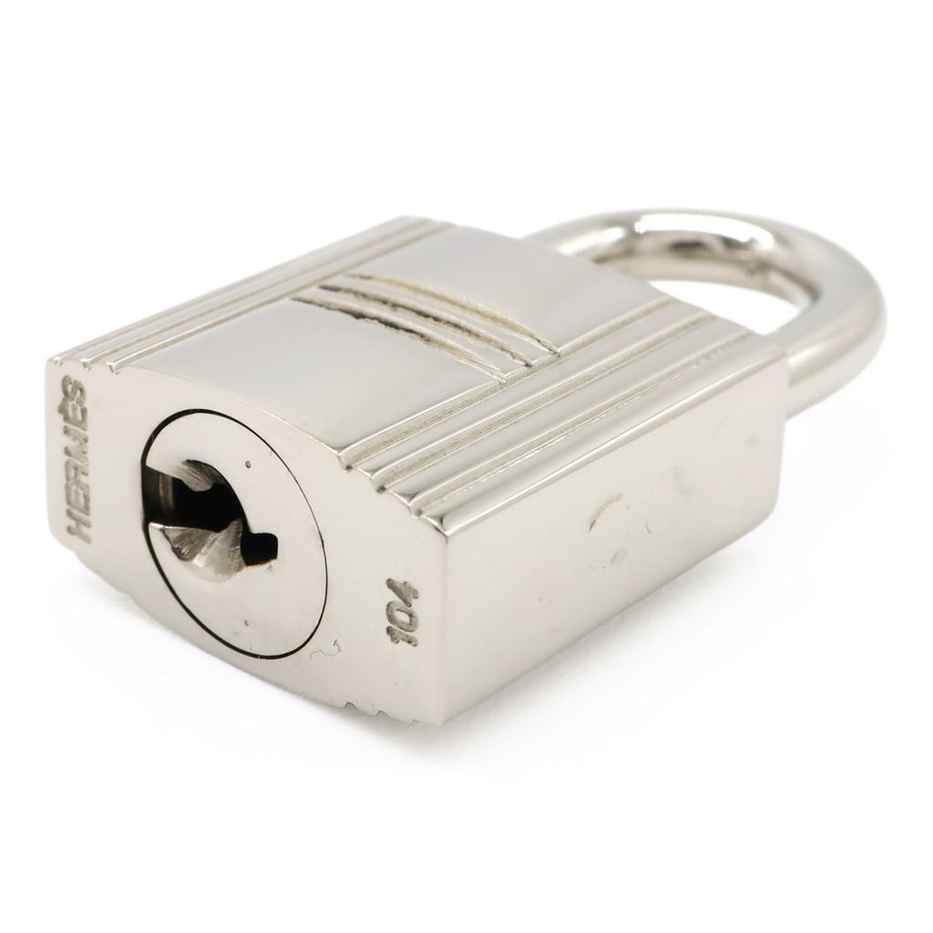 Hermes Cadena Padlock Key with Key Metal Silver — view 4