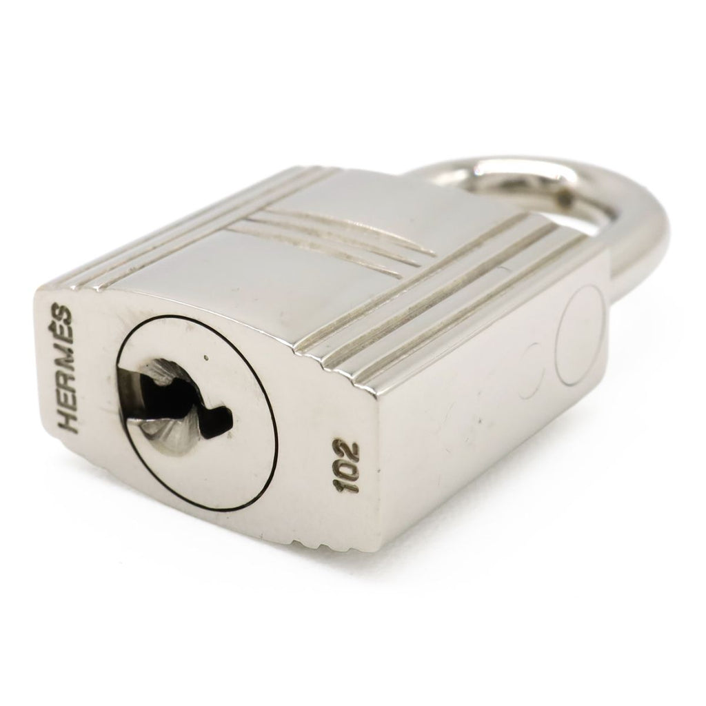Hermes Cadena Padlock Key with Key Metal Silver — view 4