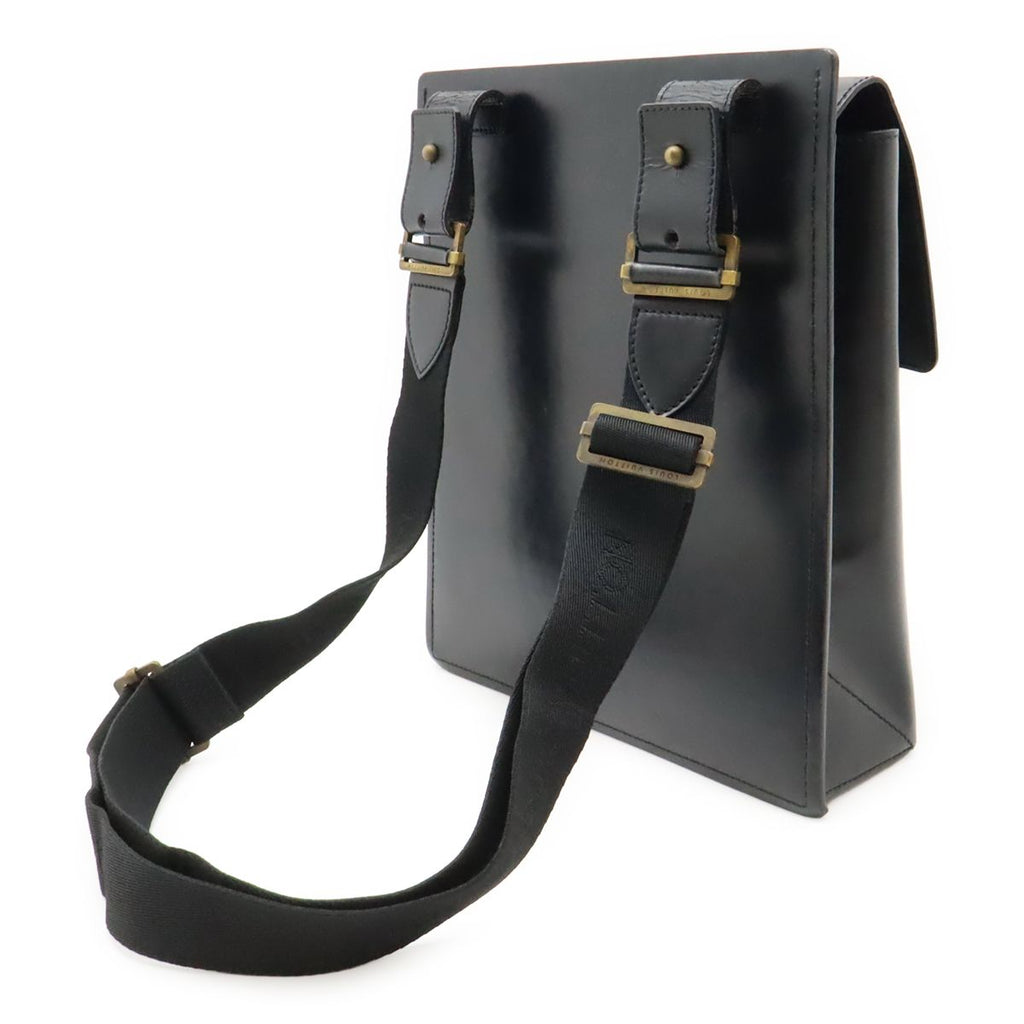 Louis Vuitton Liege Fantasan Shoulder Bag Crossbody Calfskin Leather Black — view 2