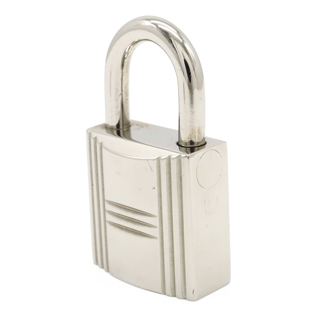 Hermes Cadena Padlock Key with Key Metal Silver — view 3