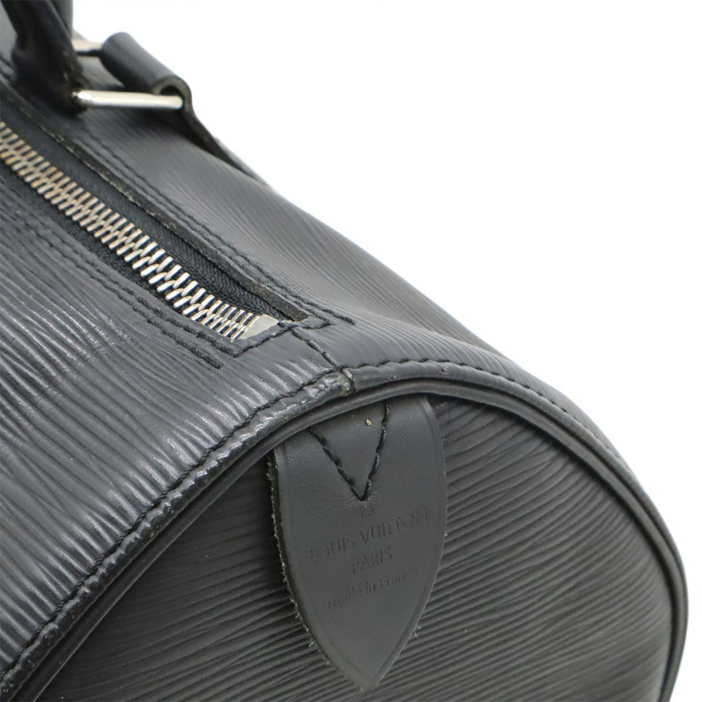 Louis Vuitton Epi Speedy 30 Mini Boston Bag Softepi Leather Noir Black Silver — view 8
