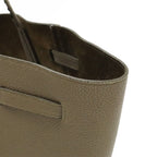 Celine Cabas Phantom Small Belt Tote Shoulder Bag Leather Taupe Gray Ju — view 4