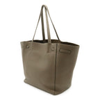 Celine Cabas Phantom Small Belt Tote Shoulder Bag Leather Taupe Gray Ju — view 2
