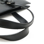 Gucci GG Embossed Tote Vertical Leather Black Silver — view 4