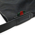 Gucci GG Canvas Sherry Line Shoulder Bag Crossbody Leather Black Green Red — view 5
