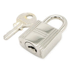 Hermes Cadena Padlock Key with Key Metal Silver