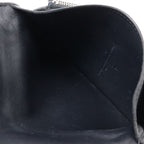 Hermes Dogon Compact Coin Purse Card Case Taurillon Clemence Black Navy Silver — view 6