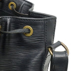 Louis Vuitton Epi Petit Noir Shoulder Bag Drawstring Black — view 6