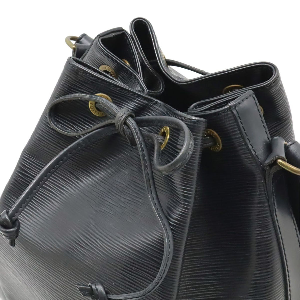 Louis Vuitton Epi Petit Noir Shoulder Bag Drawstring Black — view 4