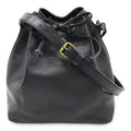Louis Vuitton Epi Petit Noir Shoulder Bag Drawstring Black