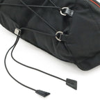 Gucci Sherry Line Belt Bag Waist Pouch Hip Nylon Canvas Black Silver — view 3