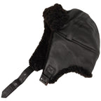 Louis Vuitton Flight Cap Sheepskin Hat Shearling Dark Brown