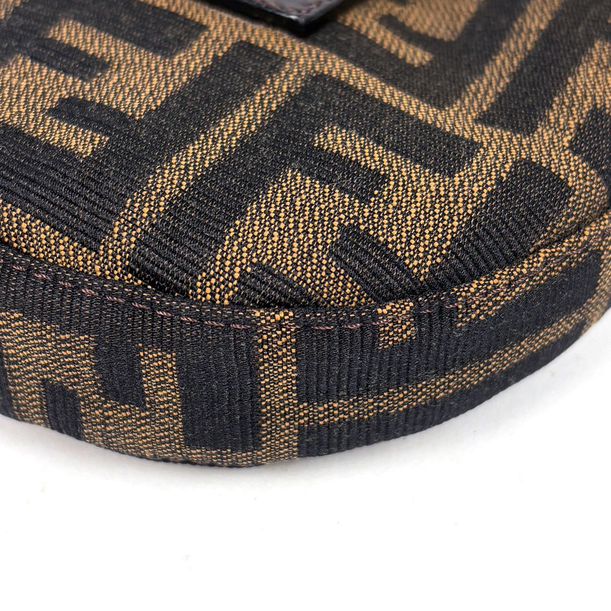 Fendi Zucca Pattern Mini Pouch Canvas Brown — view 3