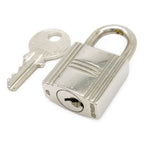 Hermes Cadena Padlock Key with Key Metal Silver