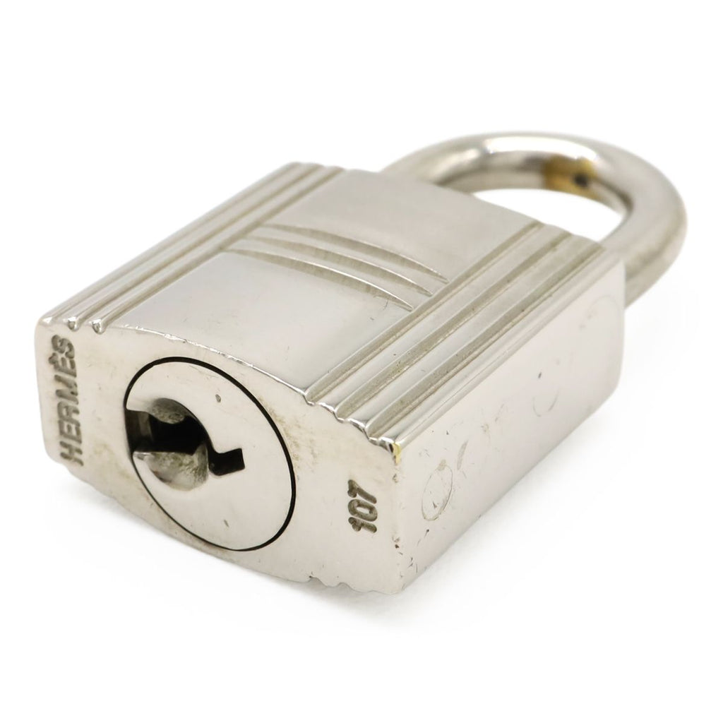 Hermes Cadena Padlock Key with Key Metal Silver — view 4