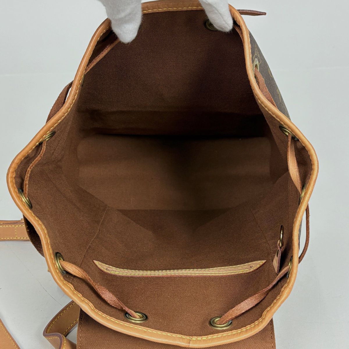 Louis Vuitton Montsouris MM Backpack Monogram Brown — view 8
