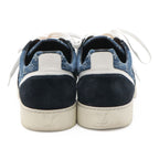Louis Vuitton Monogram Denim Low Cut Sneakers Shoes Suede Blue Black White 7.5 — view 3