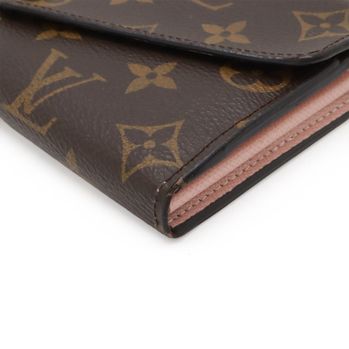 Louis Vuitton Monogram Portefeuille Sarah Bifold Wallet Rosevalerine Baby Pink — view 3