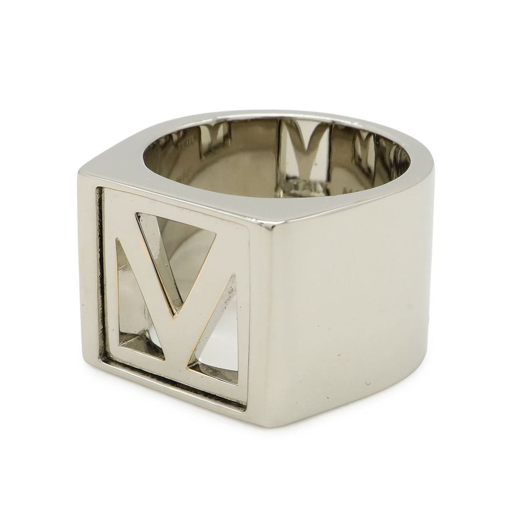 Louis Vuitton Chevalier Square Ring M Silver — view 3
