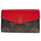 Louis Vuitton Multicult Sarah Card Case Monogram Brown Coquelicot
