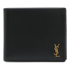 Saint Laurent Paris YSL Yves Tiny Cassandra Logo Bifold Billfold Wallet Leather