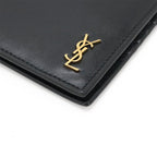 Saint Laurent Paris YSL Yves Tiny Cassandra Logo Bifold Billfold Wallet Leather — view 3