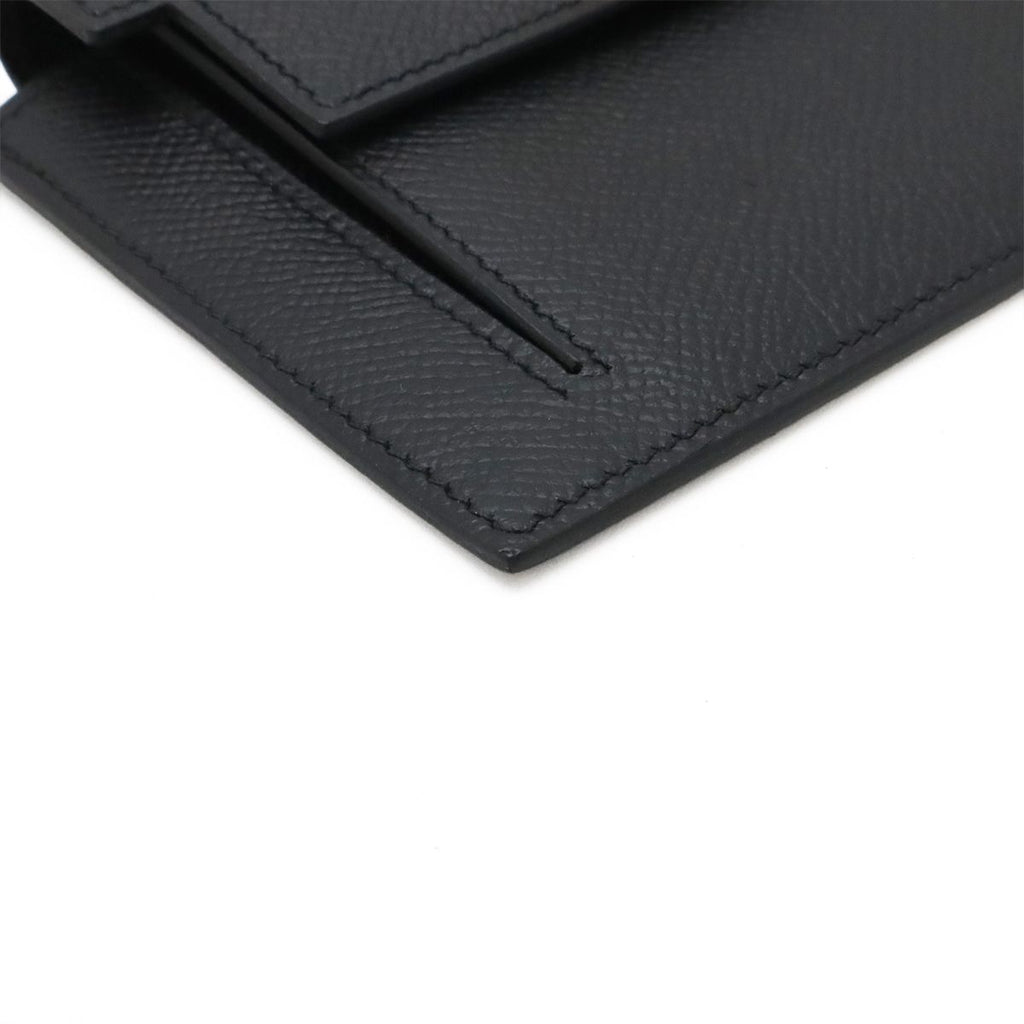 Hermes Kelly Pocket Compact Coin Purse Veau Epsom Black Gold — view 3