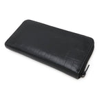 Saint Laurent Paris YSL Yves Zip Around Wallet Croco Leather Black — view 2