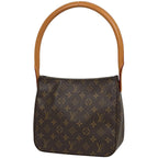 Louis Vuitton Looping MM Shoulder Bag Monogram Brown
