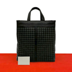 Bottega Veneta Intrecciato Leather Tote Business Black
